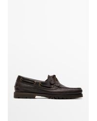 MASSIMO DUTTI - Nappaleder-Bootsschuh - Lyst