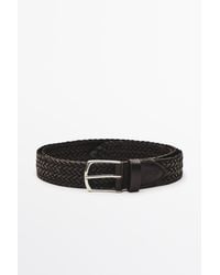 MASSIMO DUTTI - Braided Nappa Leather Belt - Lyst