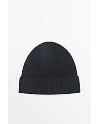MASSIMO DUTTI - 100% Cashmere Knit Beanie - Lyst