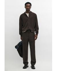 MASSIMO DUTTI - 100% Wool Pants With Waist Detail - Lyst