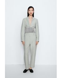 MASSIMO DUTTI - Adjustable Tab Suit Pants - Lyst