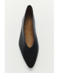 MASSIMO DUTTI - Spitz Zulaufende Ballerina Aus Weichem Leder - Lyst