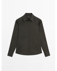 MASSIMO DUTTI - Stretch Overhemd Van Katoenmix - Lyst