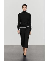 MASSIMO DUTTI - Wool-Blend Knit Turtleneck Sweater - Lyst