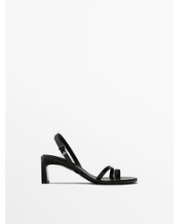 MASSIMO DUTTI - Strappy Heeled Sandals - Lyst