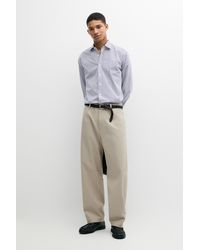 MASSIMO DUTTI - 100% Cotton Regular Fit Striped Shirt - Lyst