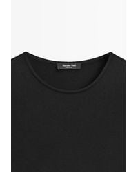 MASSIMO DUTTI - Long Contrast Pleated Dress - Lyst