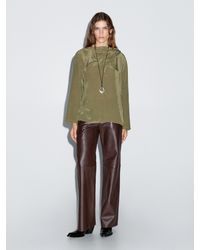 MASSIMO DUTTI - Fließende Bluse Mit Voluminösem Kragen - Lyst