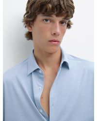 MASSIMO DUTTI - Slim-Fit-Hemd Aus Stretchgewebe - Lyst