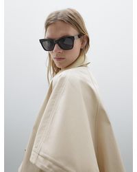 MASSIMO DUTTI - 100% Cotton Short Open Cape - Lyst