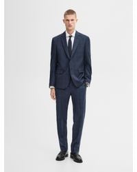 MASSIMO DUTTI - Blazer À Carreaux En Laine Mélangée - Lyst