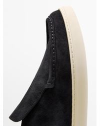 MASSIMO DUTTI - Split Leather Boot-Style Loafers - Lyst