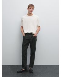 MASSIMO DUTTI - T-Shirt Medium Weight 100 Coton - Lyst