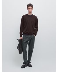 MASSIMO DUTTI - Knit Wool Blend Sweater - Lyst
