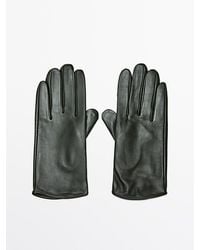 MASSIMO DUTTI - Nappa Leather Gloves - Lyst
