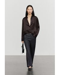 MASSIMO DUTTI - Flowing Satin Shirt - Lyst
