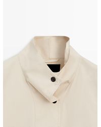 MASSIMO DUTTI - Jacket With High Neck Detail - Lyst