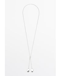 MASSIMO DUTTI - Collier Cravate Pièces Métalliques - Lyst