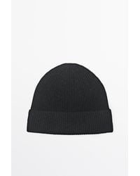 MASSIMO DUTTI - 100% Cashmere Knit Beanie - Lyst