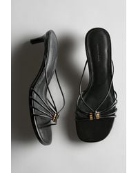 MASSIMO DUTTI - Strappy Heeled Sandals With Embellished Detail - Lyst