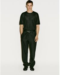 MASSIMO DUTTI - Camiseta Punto Con Seda - Lyst