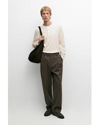 MASSIMO DUTTI - Wide-Leg Darted Pants - Lyst