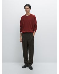 MASSIMO DUTTI - Jersey Cuello Redondo Mezcla Lana - Lyst