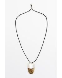 MASSIMO DUTTI - Marble-Effect Pendant Necklace - Lyst