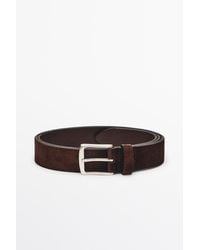 MASSIMO DUTTI - Plush Nappa Leather Belt - Lyst
