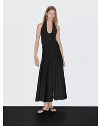 MASSIMO DUTTI - Vestido Largo Combinado - Lyst