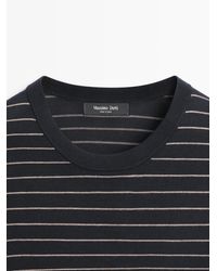 MASSIMO DUTTI - Camiseta Manga Larga Rayas - Lyst