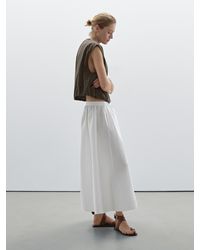 MASSIMO DUTTI - Gilet Con Dettaglio Di Arricciature - Lyst