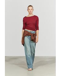MASSIMO DUTTI - Striped Wool-Blend Knit Sweater - Lyst