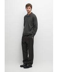 MASSIMO DUTTI - Wool Blend Polo Sweater - Lyst