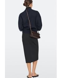 MASSIMO DUTTI - Nappa Leather Crossbody Bag - Lyst