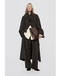 MASSIMO DUTTI - Fluid Trench Coat With Lapel Detail - Lyst
