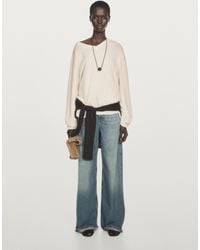 MASSIMO DUTTI - Pull En Maille 100 Cachemire À Col En V - Lyst