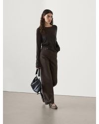 MASSIMO DUTTI - Mid-Rise Straight-Leg Jeans - Lyst