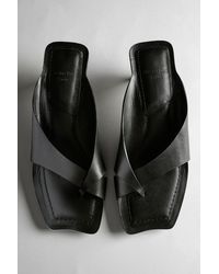 MASSIMO DUTTI - Leather Heeled Sandals - Lyst