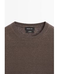 MASSIMO DUTTI - Camiseta Punto Ligero 100% Lino - Lyst