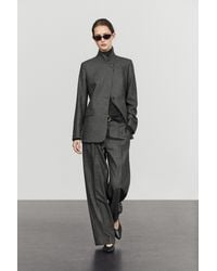 MASSIMO DUTTI - 100% Wool Flannel Suit Pants - Lyst