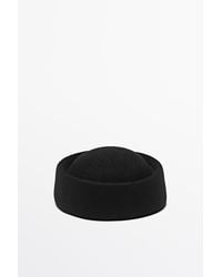 MASSIMO DUTTI - 100% Wool Skullcap Hat - Lyst