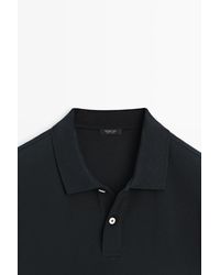 MASSIMO DUTTI - Polo Piqué Micro Estructura Algodón - Lyst