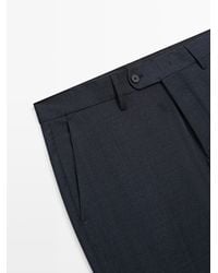 MASSIMO DUTTI - Cold Wool Suit Pants - Lyst