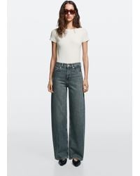MASSIMO DUTTI - High-Waist Wide-Leg Jeans - Lyst