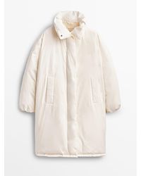 massimo dutti white coat