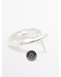 MASSIMO DUTTI - Textured Hoop Earrings - Lyst