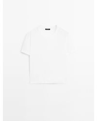 MASSIMO DUTTI - Lichtgewicht T-Shirt Met Korte Mouw - Lyst