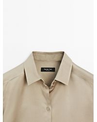 MASSIMO DUTTI - Flowing Satin Shirt - Lyst