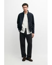 MASSIMO DUTTI - Linen Bomber Jacket - Lyst